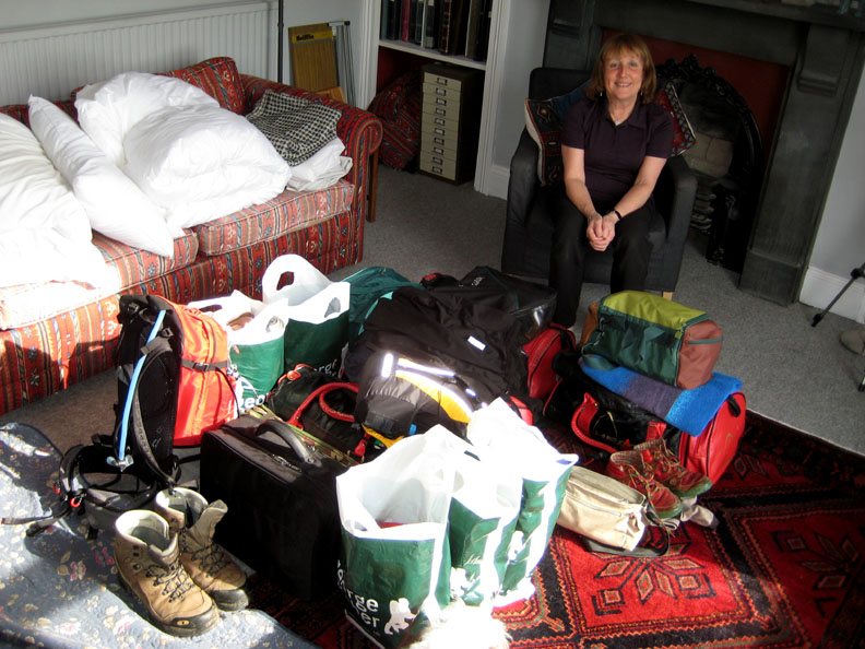 A month in Australia in 2008 ... our luggage was just the few bags on the left !
